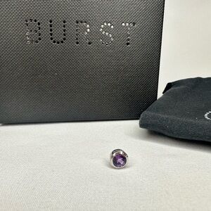 Purple Gemstone Pendant (February Birthstone)